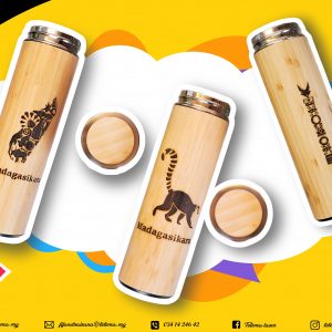 Gourde en bois isotherme éco