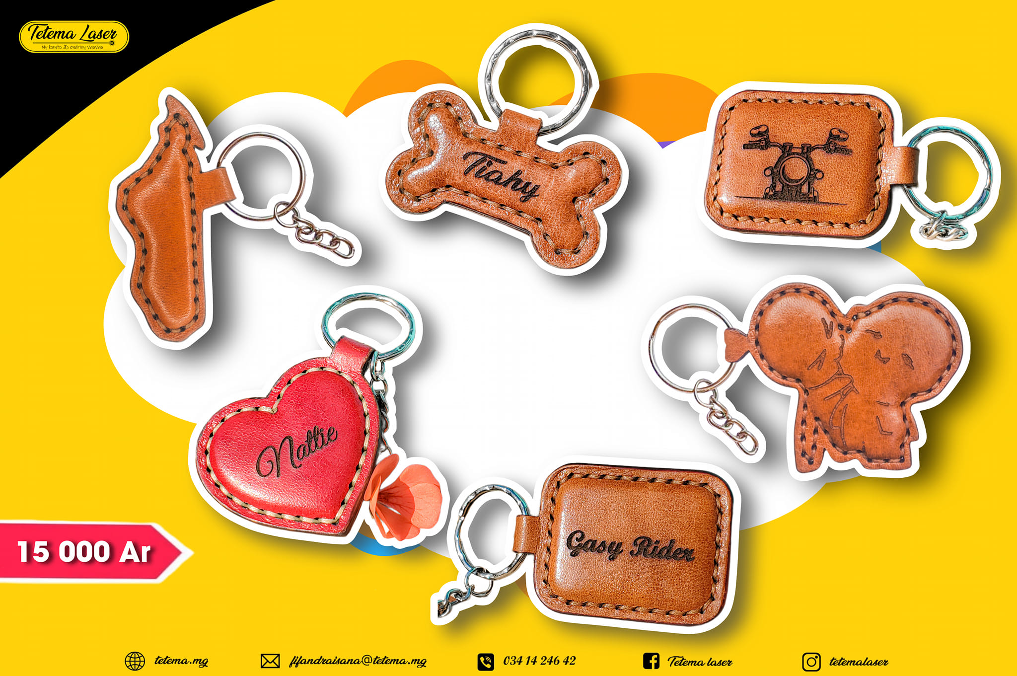 PORTE-CLÉS DE LUXE PERSONNALISÉS VITA MALAGASY