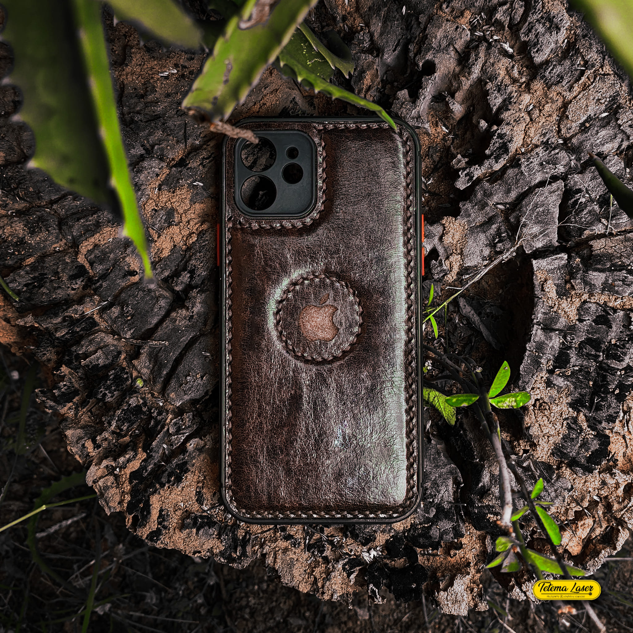 Coque pour smartphone en vraie cuir