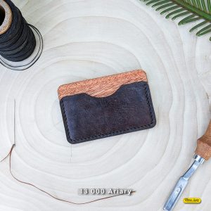 PORTE CARTES en cuir véritable