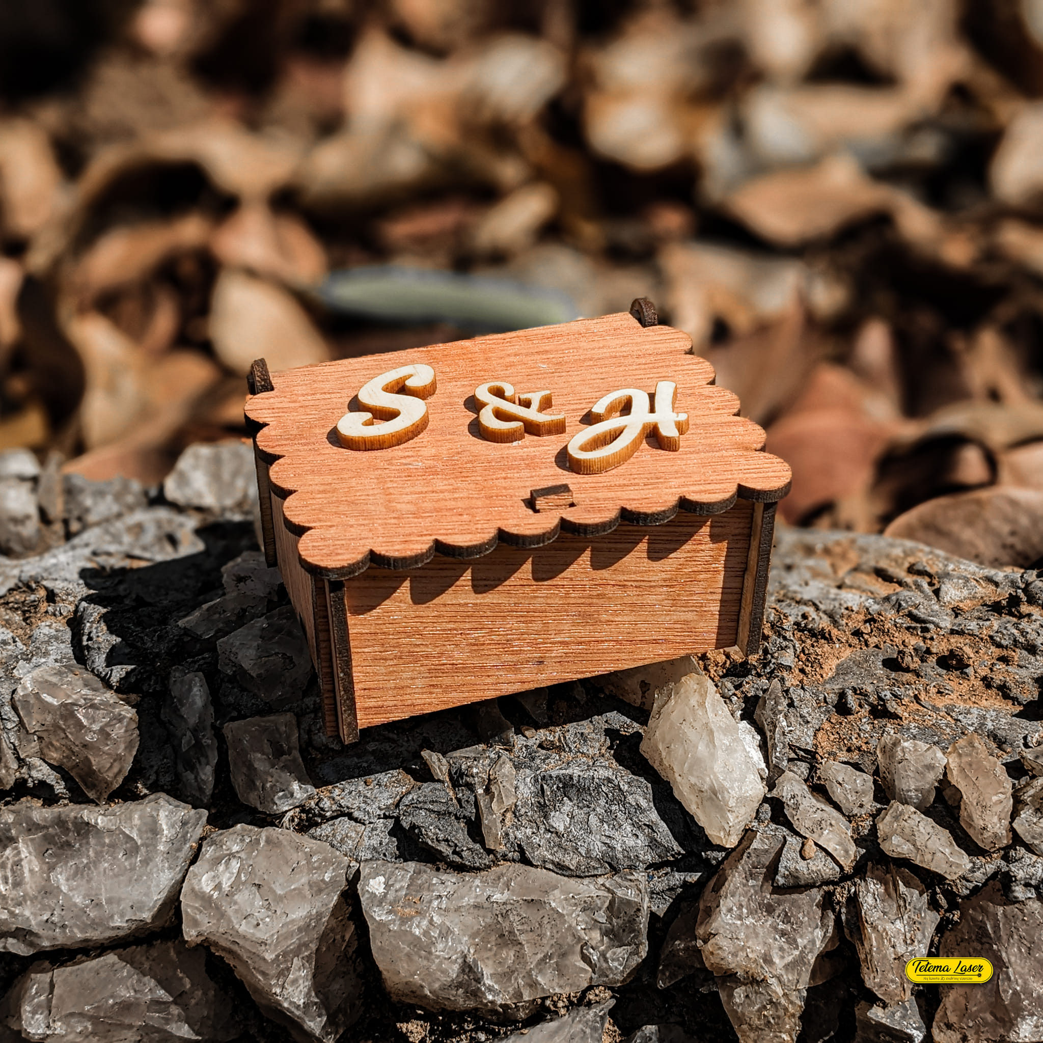 Coffret porte alliance en bois