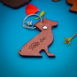 Porte-clés en cuir personnalisables