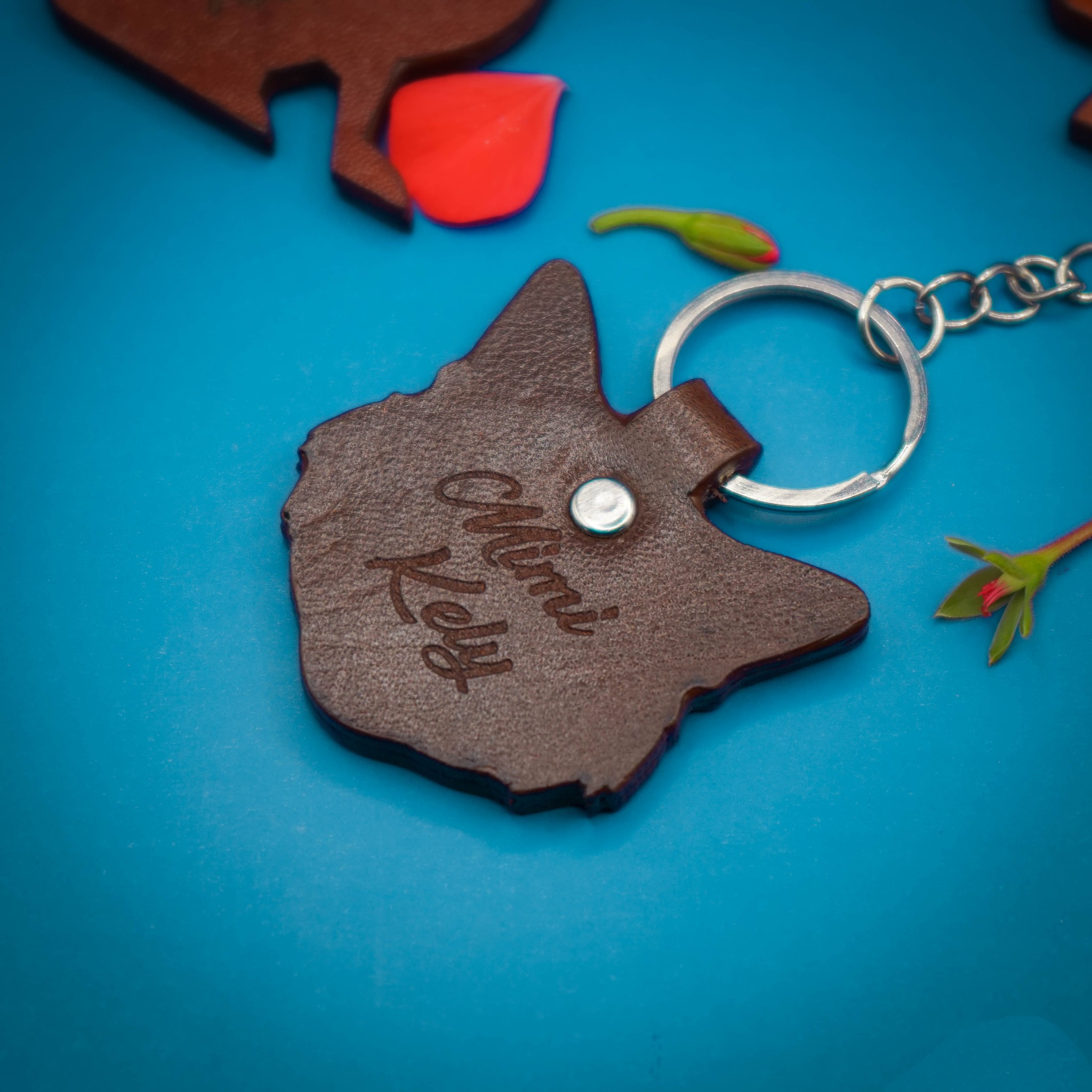 Porte-clés en cuir personnalisables - Image 2