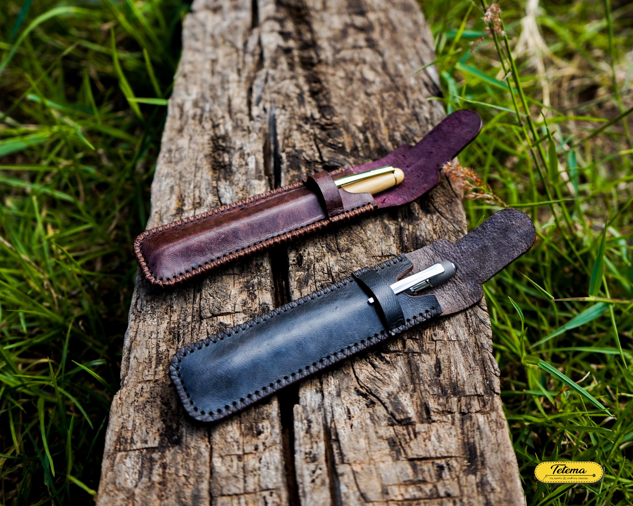 Étuis en cuir pour stylos, personnalisable - Image 3