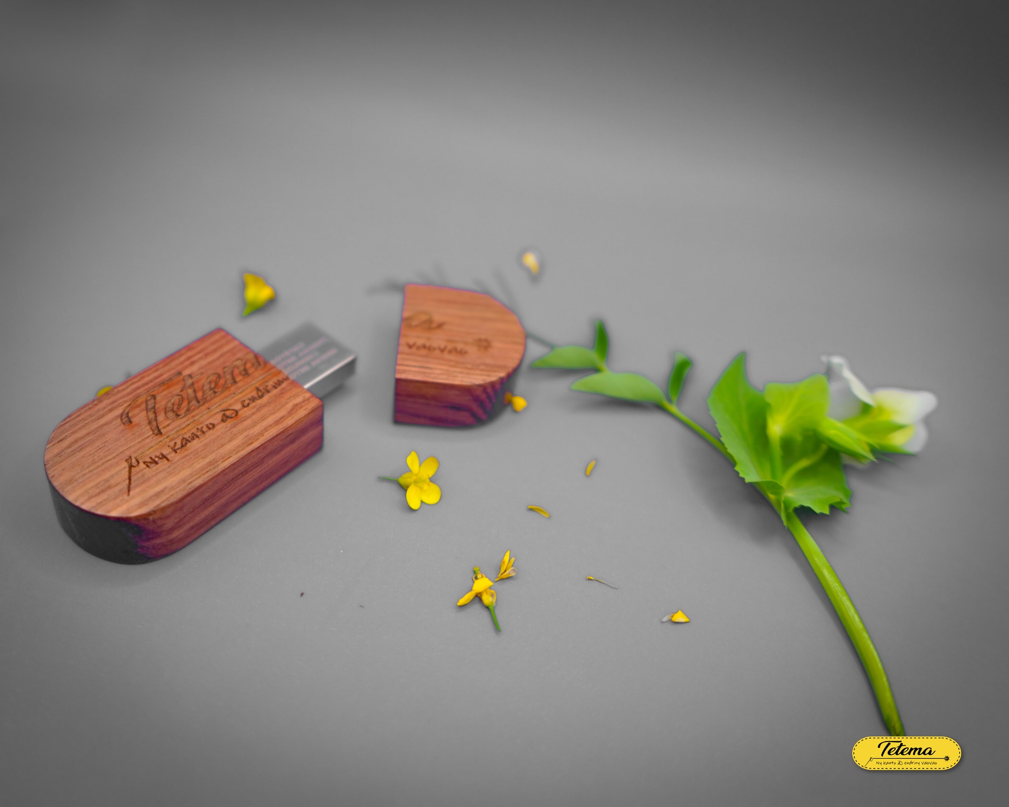 Clé USB en bois de palissandre