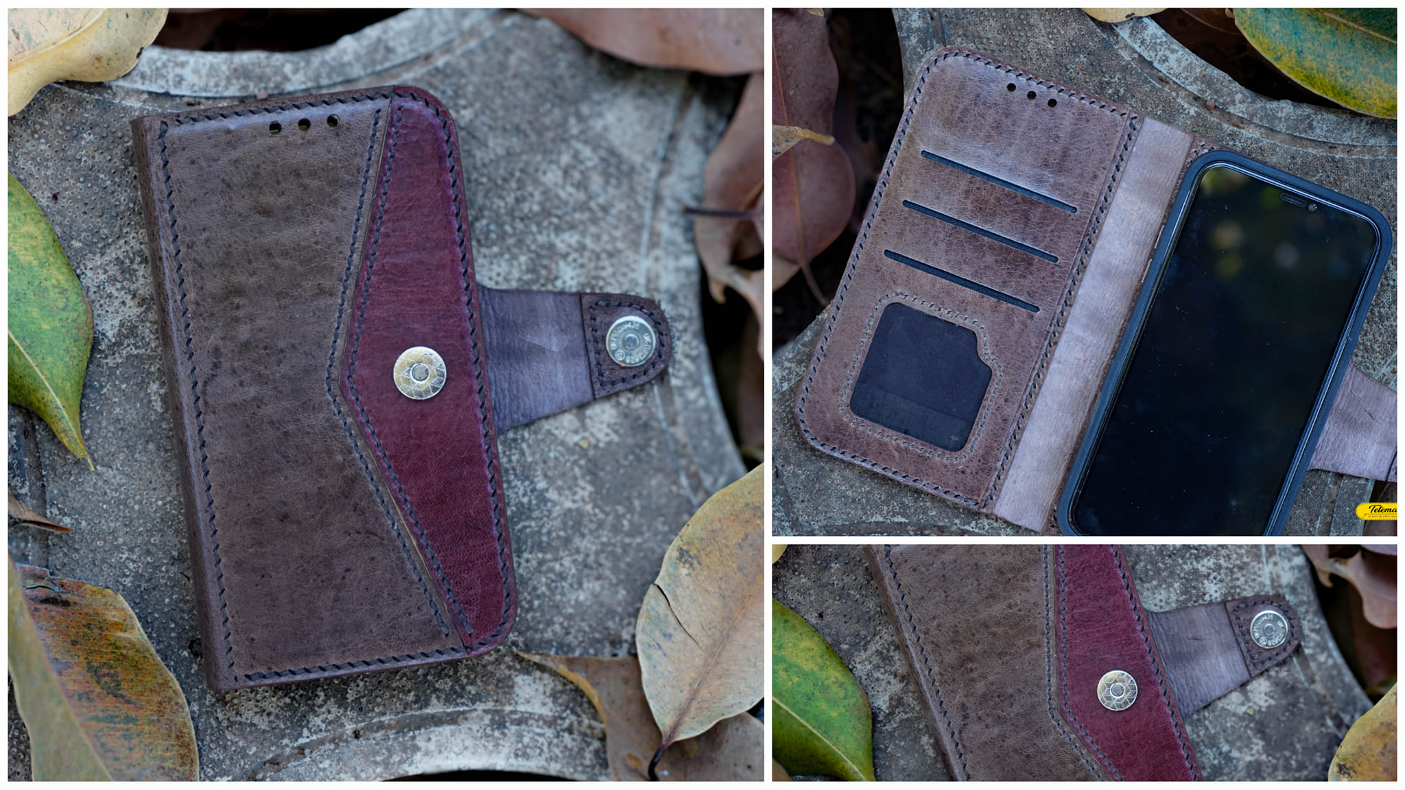 FLIP COVER en vrai cuir