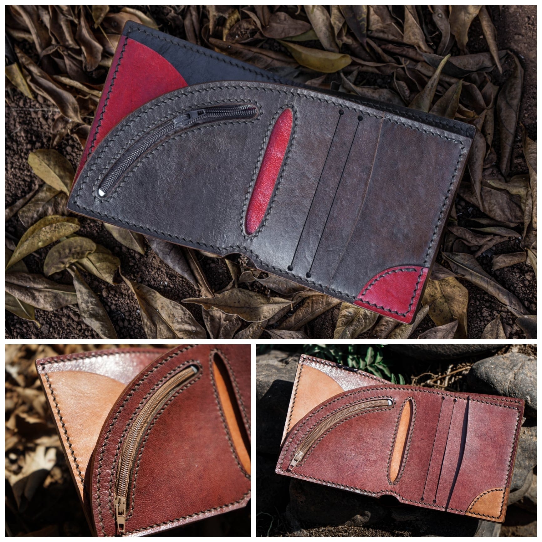 Portefeuille de luxe en vrai cuir