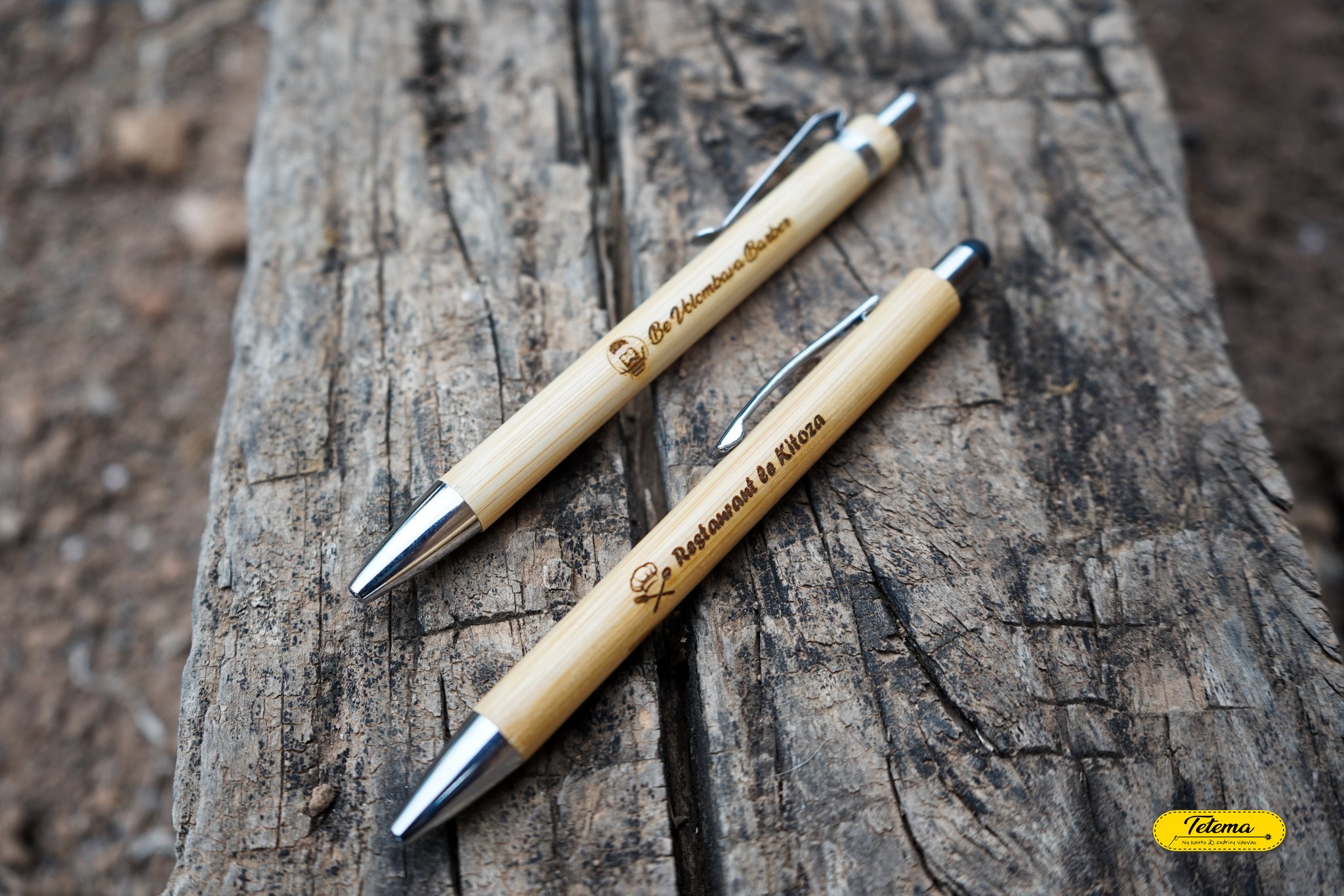 Stylo Écologique en Bambou avec Bout Tactile