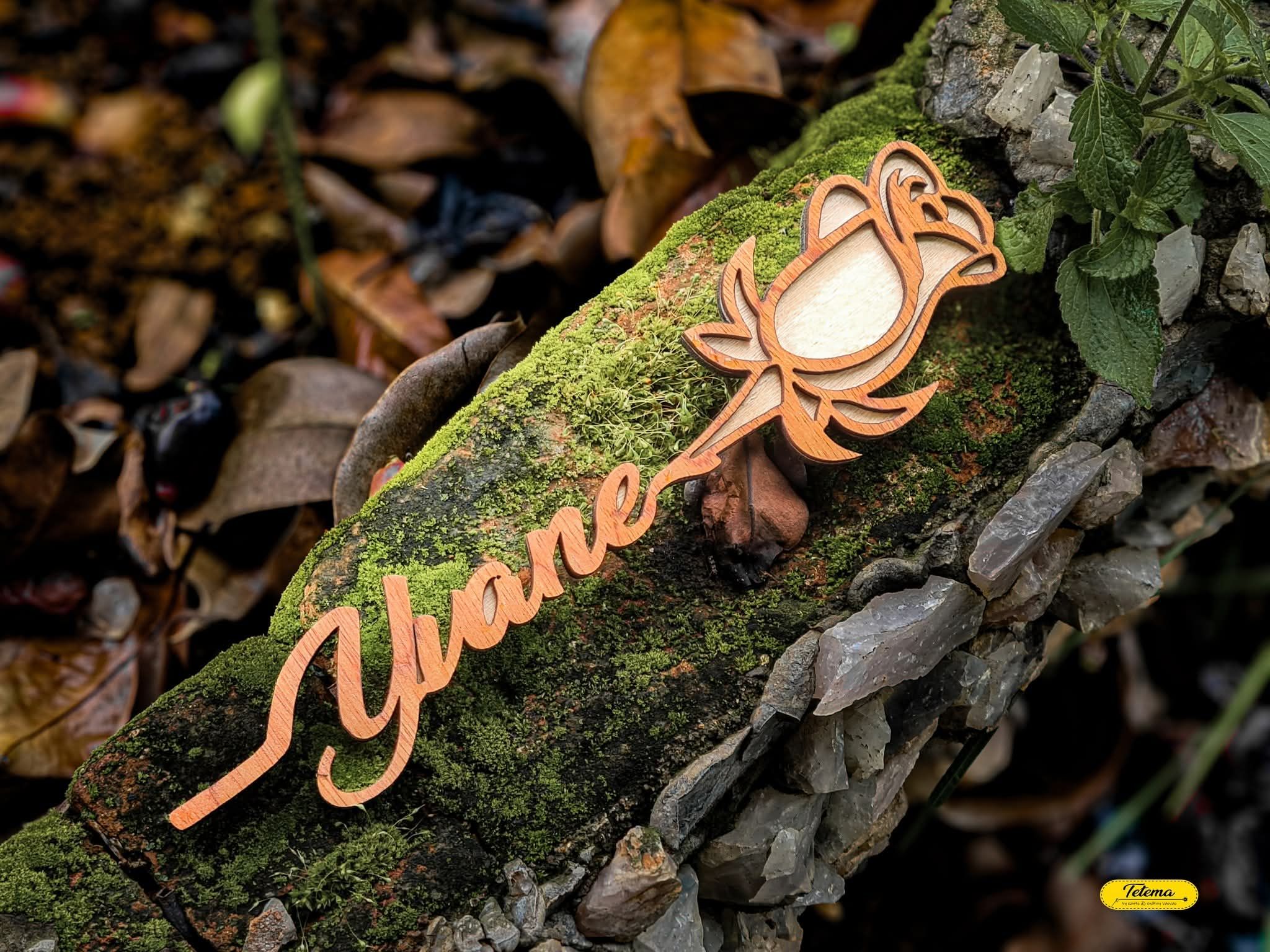 Rose en bois personnalisable - Image 2