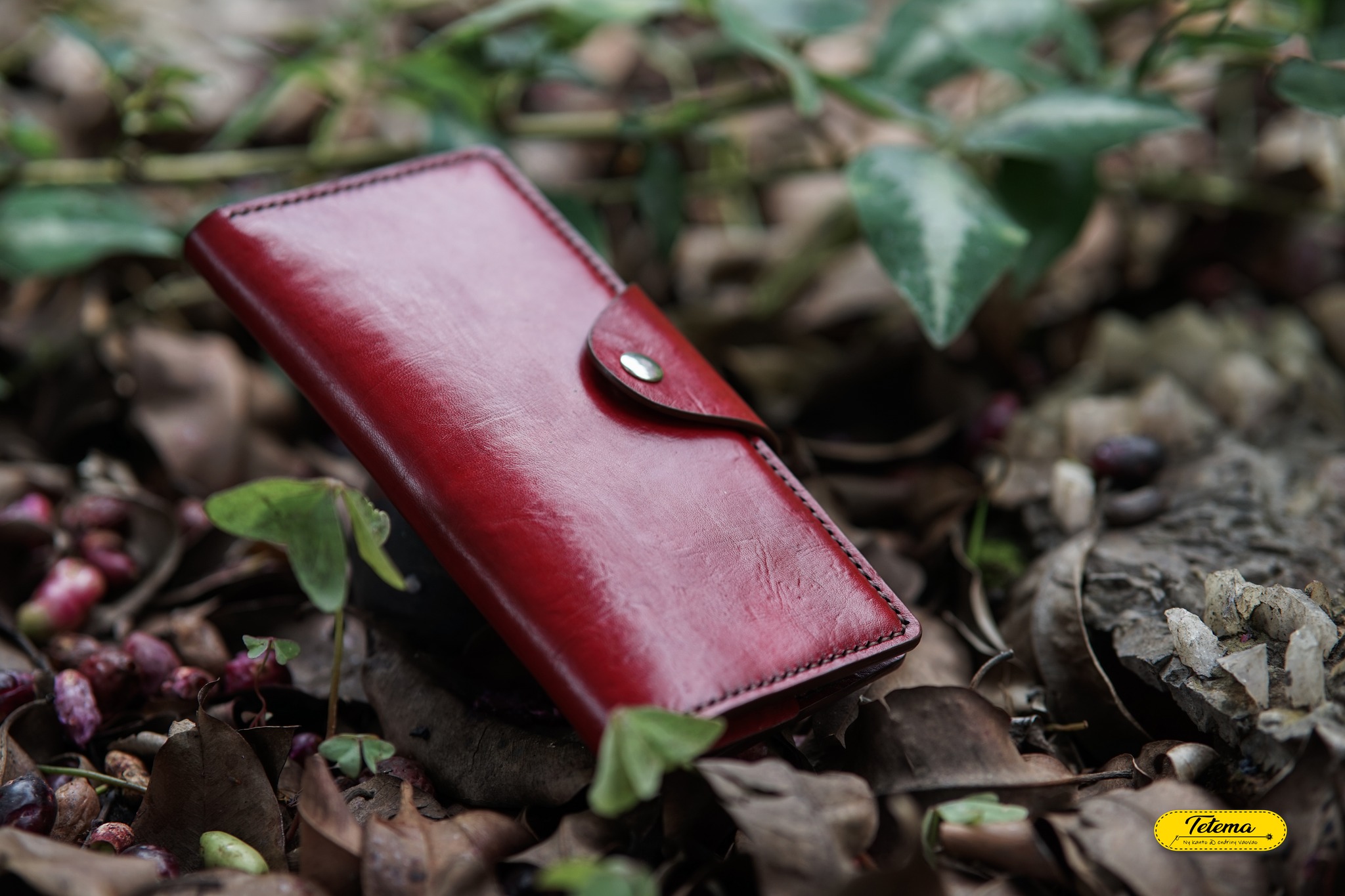 Porte-monnaie en cuir véritable