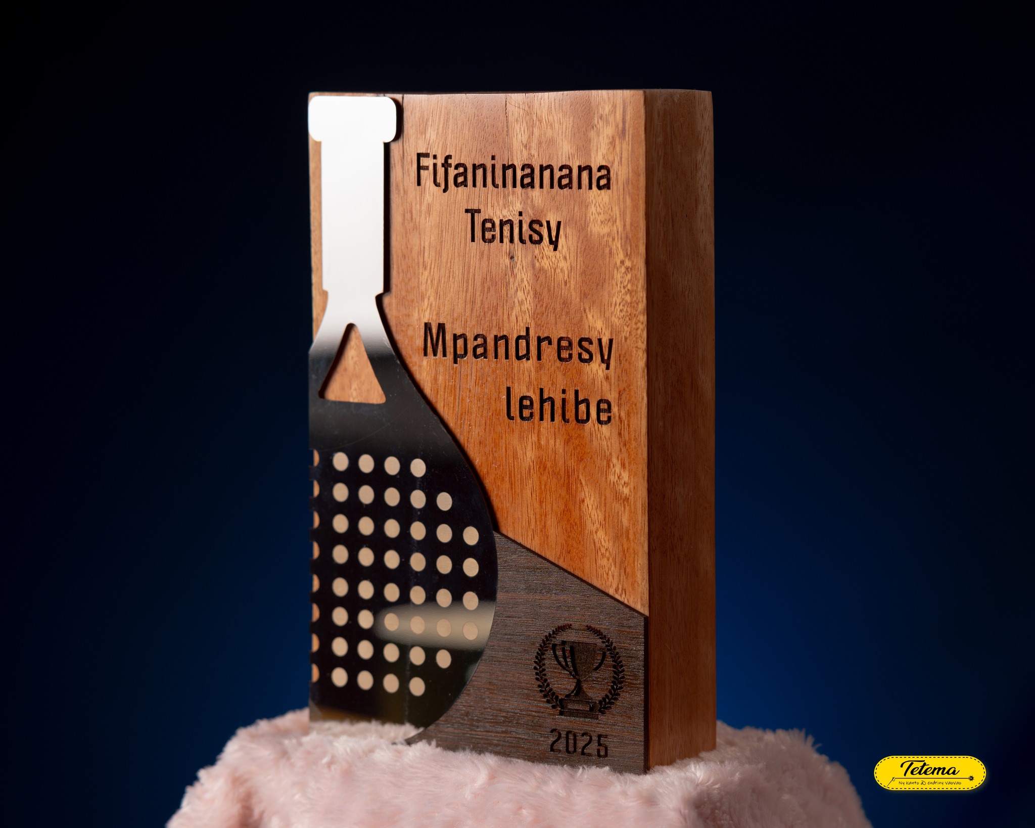 Trophée Signature Bois massif & Acier - Image 3