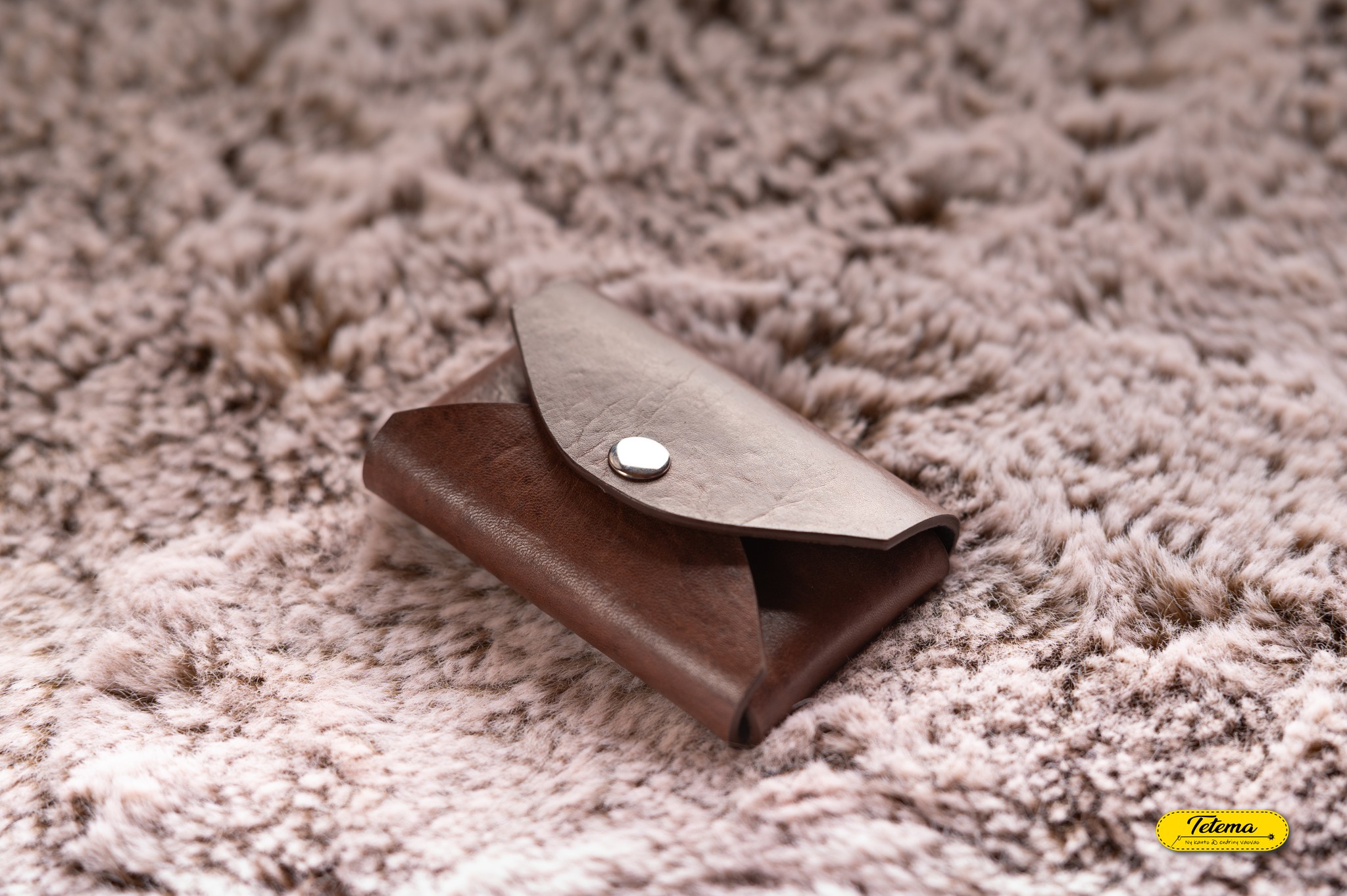 Porte-cartes en cuir véritable - Image 3