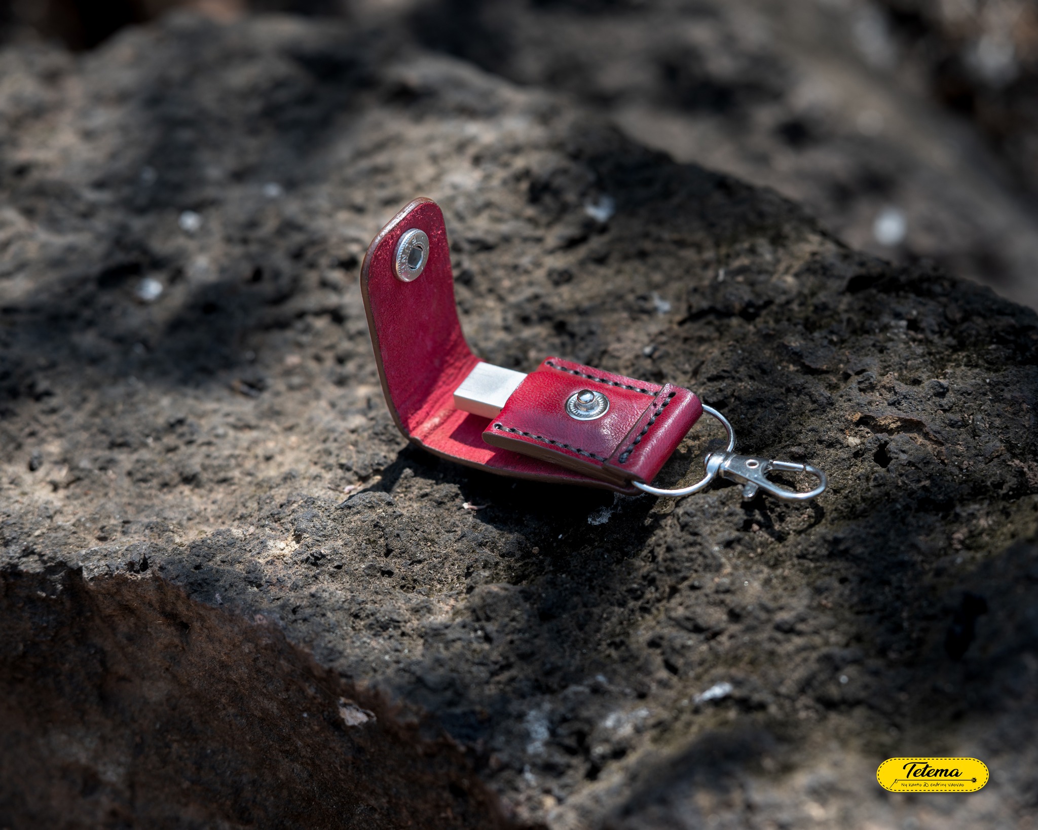 Clé USB en cuir de mouton — édition luxe