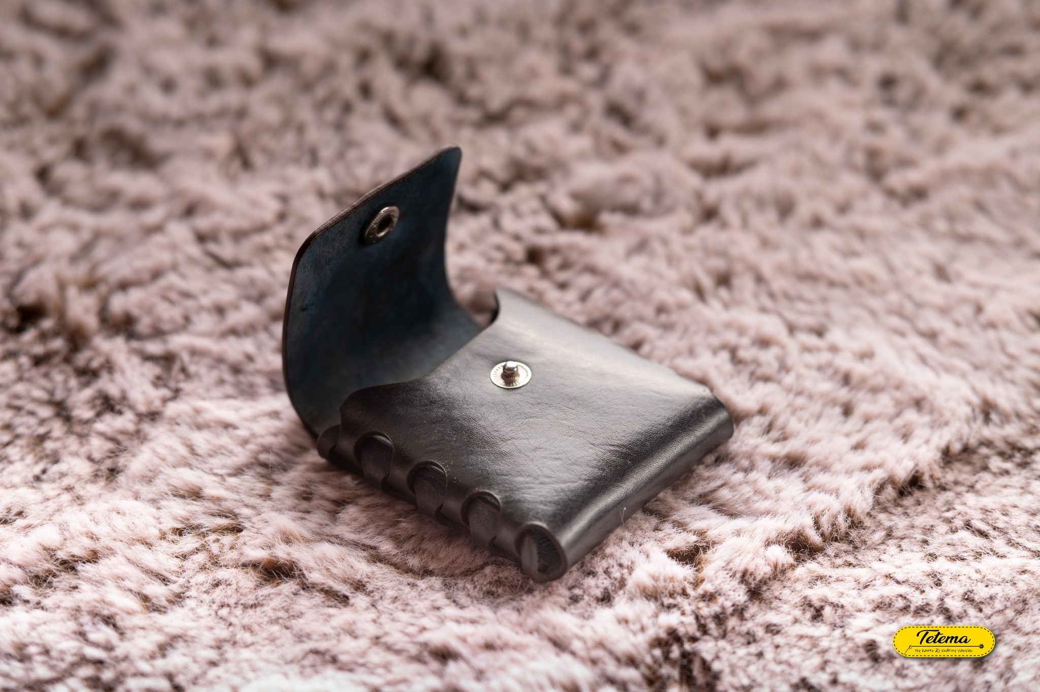 Porte-cartes en cuir véritable