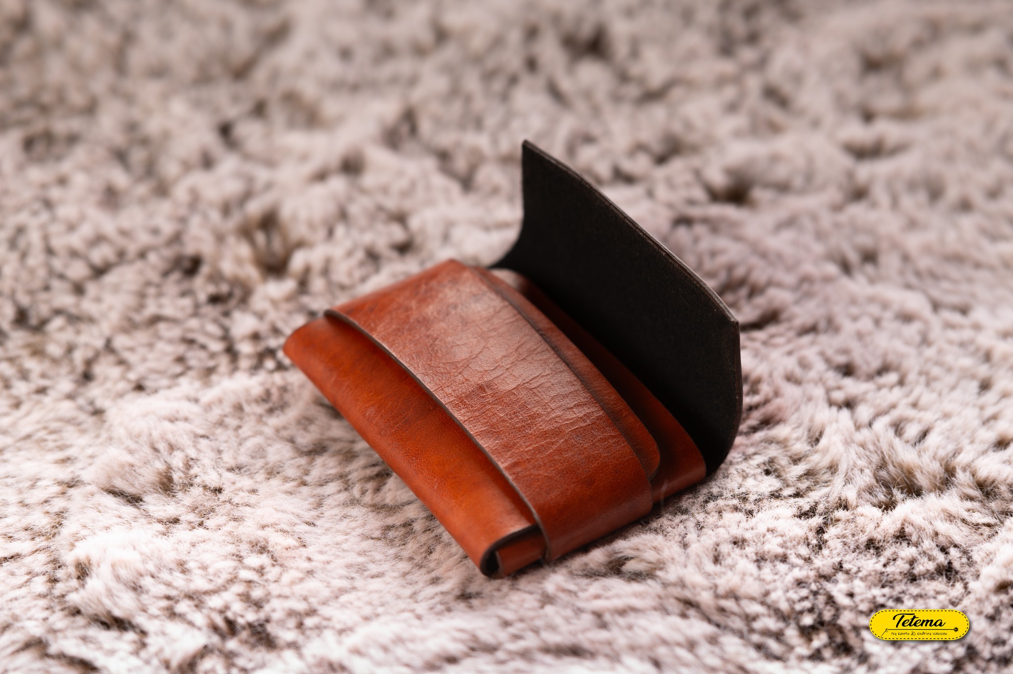 Porte-cartes en cuir véritable - Image 5