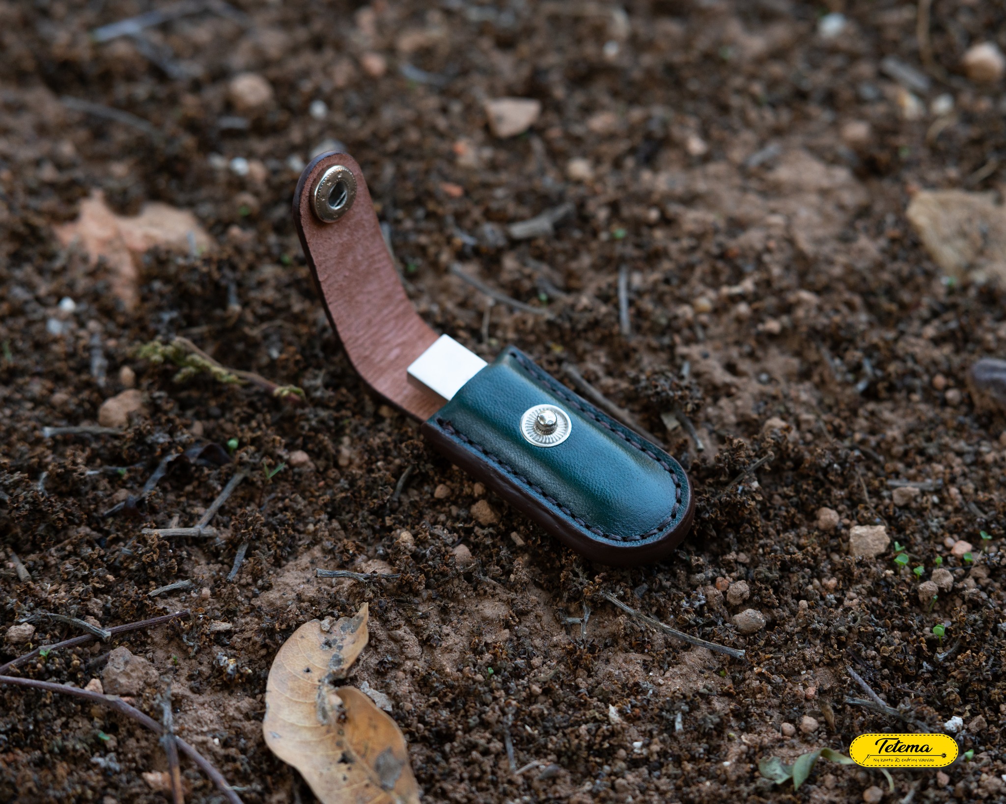 Clé USB en cuir de mouton — édition luxe