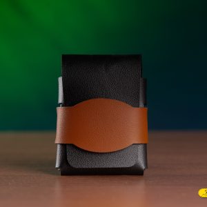 Porte-cartes minimaliste en simili cuir